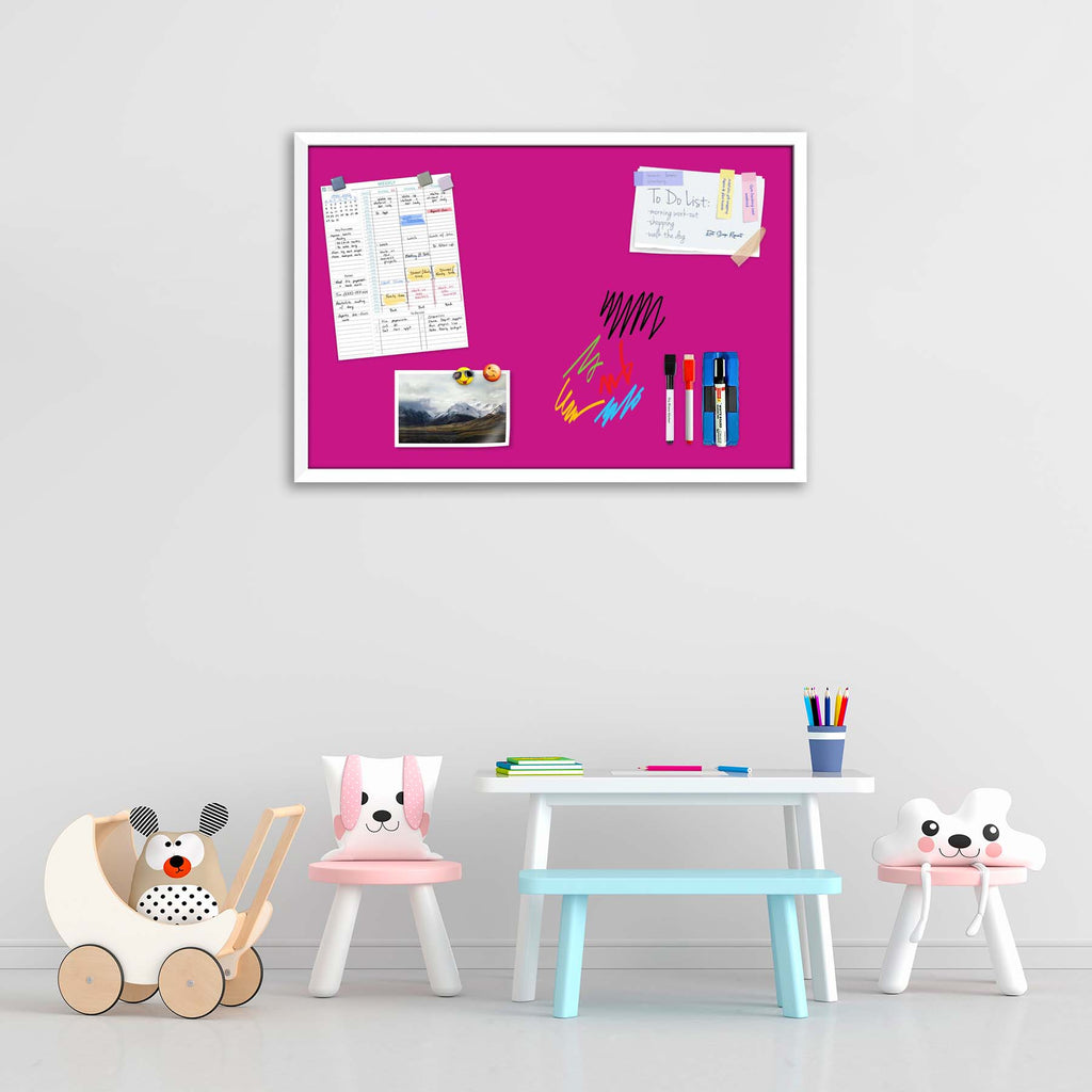 Pinks Family Medium Violet Red Colour Framed Magnetic Dry Erase Board | Combo with Magnet Buttons & Markers-Magnetic Boards Framed-MGB_FR-IC 5017380 IC 5017380, Family, Solid, pinks, medium, violet, red, colour, framed, magnetic, dry, erase, board, combo, with, magnet, buttons, markers, artzfolio, white board, whiteboard, dry erase board, magnetic board, magnetic whiteboard, small whiteboard, whiteboard for kids, whiteboard for teaching, white board 2x3, whiteboard with stand, large whiteboard, white board 