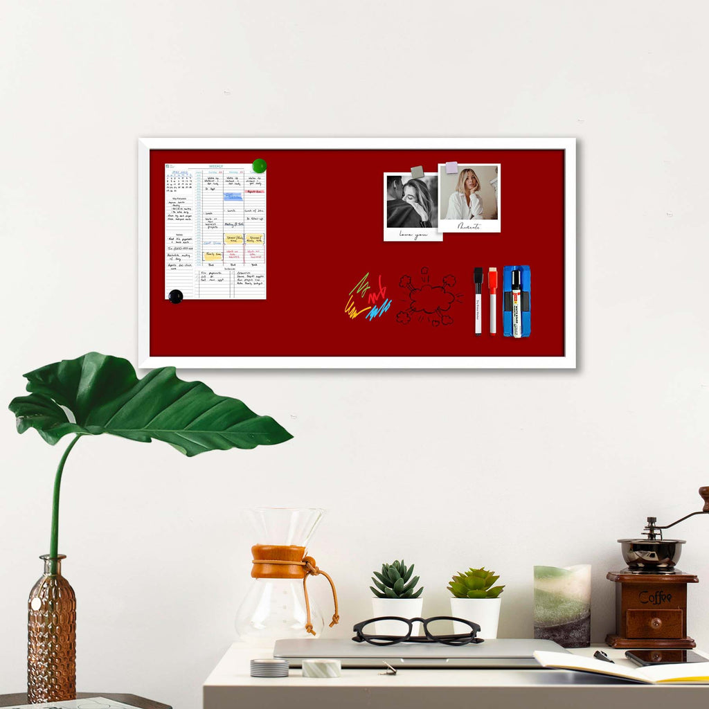 Reds Family Dark Red Colour Framed Magnetic Dry Erase Board | Combo with Magnet Buttons & Markers-Magnetic Boards Framed-MGB_FR-IC 5017403 IC 5017403, Family, Solid, reds, dark, red, colour, framed, magnetic, dry, erase, board, combo, with, magnet, buttons, markers, artzfolio, white board, whiteboard, dry erase board, magnetic board, magnetic whiteboard, small whiteboard, whiteboard for kids, whiteboard for teaching, white board 2x3, whiteboard with stand, large whiteboard, white board price, white board am