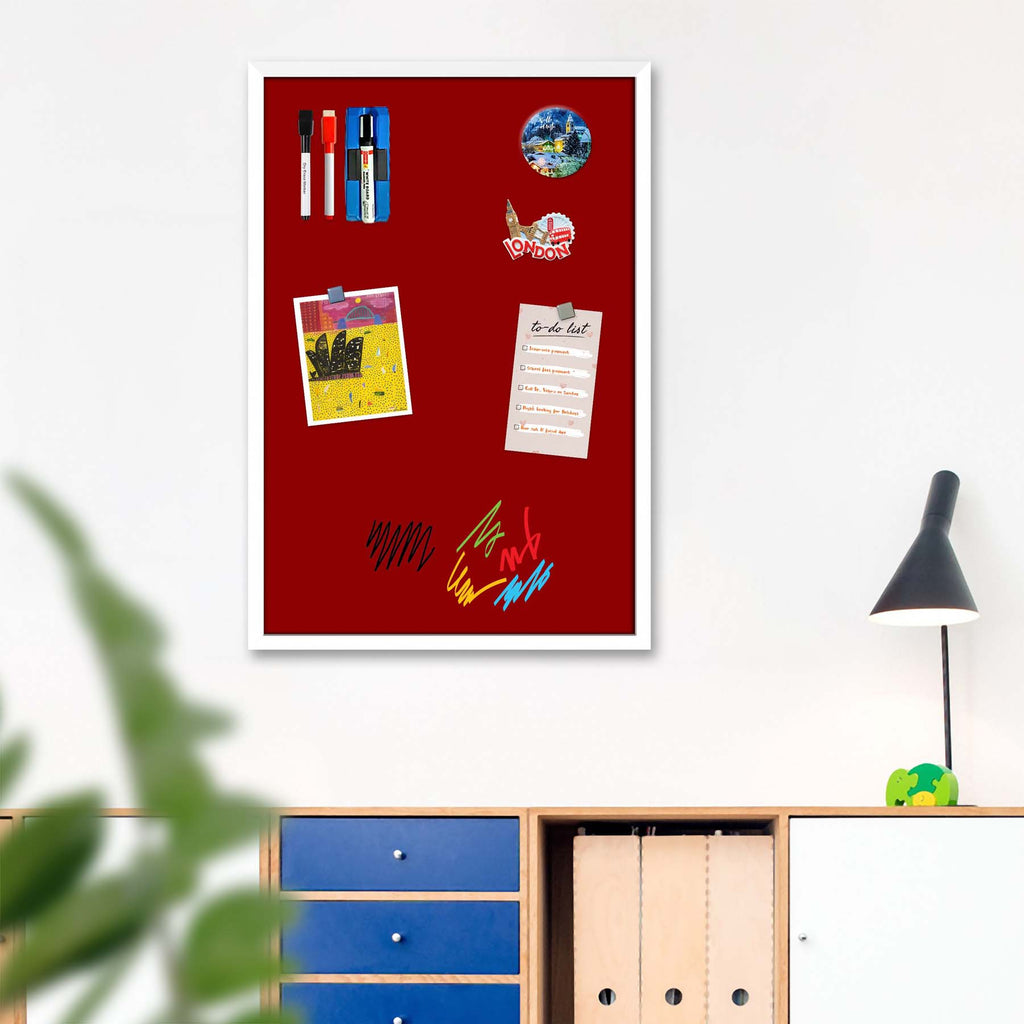 Reds Family Dark Red Colour Framed Magnetic Dry Erase Board | Combo with Magnet Buttons & Markers-Magnetic Boards Framed-MGB_FR-IC 5017403 IC 5017403, Family, Solid, reds, dark, red, colour, framed, magnetic, dry, erase, board, combo, with, magnet, buttons, markers, artzfolio, white board, whiteboard, dry erase board, magnetic board, magnetic whiteboard, small whiteboard, whiteboard for kids, whiteboard for teaching, white board 2x3, whiteboard with stand, large whiteboard, white board price, white board am