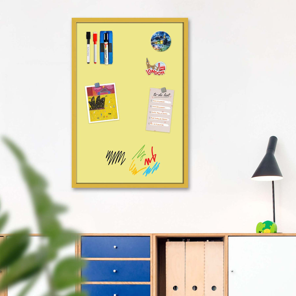 Yellows Family Khaki Colour Framed Magnetic Dry Erase Board | Combo with Magnet Buttons & Markers-Magnetic Boards Framed-MGB_FR-IC 5017430 IC 5017430, Family, Solid, yellows, khaki, colour, framed, magnetic, dry, erase, board, combo, with, magnet, buttons, markers, artzfolio, white board, whiteboard, dry erase board, magnetic board, magnetic whiteboard, small whiteboard, whiteboard for kids, whiteboard for teaching, white board 2x3, whiteboard with stand, large whiteboard, white board price, white board ama