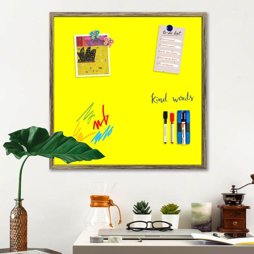 Yellows Family Yellow Colour Framed Magnetic Dry Erase Board | Combo with Magnet Buttons & Markers-Magnetic Boards Framed-MGB_FR-IC 5017438 IC 5017438, Family, Solid, yellows, yellow, colour, framed, magnetic, dry, erase, board, combo, with, magnet, buttons, markers, artzfolio, white board, whiteboard, dry erase board, magnetic board, magnetic whiteboard, small whiteboard, whiteboard for kids, whiteboard for teaching, white board 2x3, whiteboard with stand, large whiteboard, white board price, white board a