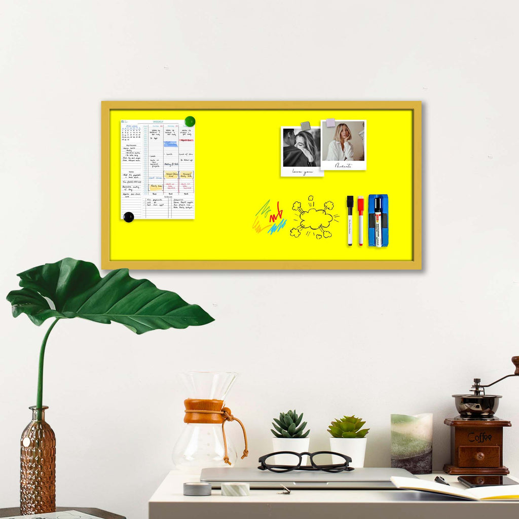 Yellows Family Yellow Colour Framed Magnetic Dry Erase Board | Combo with Magnet Buttons & Markers-Magnetic Boards Framed-MGB_FR-IC 5017438 IC 5017438, Family, Solid, yellows, yellow, colour, framed, magnetic, dry, erase, board, combo, with, magnet, buttons, markers, artzfolio, white board, whiteboard, dry erase board, magnetic board, magnetic whiteboard, small whiteboard, whiteboard for kids, whiteboard for teaching, white board 2x3, whiteboard with stand, large whiteboard, white board price, white board a