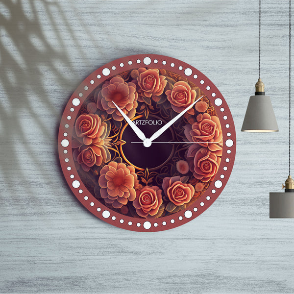 Floral D1 Quartz Wall Clock | Non-Ticking Silent Movement-Wall Clocks Round-CLK_RD-IC 5017460 IC 5017460, Botanical, Digital, Digital Art, Floral, Flowers, Graphic, Nature, d1, quartz, round, wall, clock, non-ticking, silent, movement, engineered, wood, for, home, office, bedroom, analog, analogue, birthday, couple, customised, decoration, gift, kids, kitchen, living, number, photo, picture, print, room, size, square, watch, wedding, analog, analogue, bedroom, birthday, clock, couple, customised, decoration