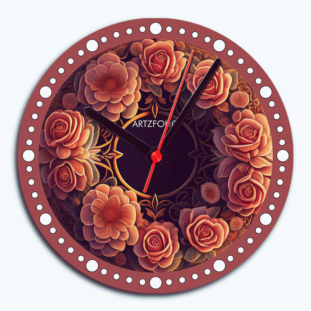 Floral D1 Quartz Wall Clock | Non-Ticking Silent Movement-Wall Clocks Round-CLK_RD-IC 5017460 IC 5017460, Botanical, Digital, Digital Art, Floral, Flowers, Graphic, Nature, d1, quartz, wall, clock, non-ticking, silent, movement, analog, analogue, bedroom, birthday, couple, customised, decoration, gift, home, kids, kitchen, living, number, photo, picture, print, room, size, square, watch, wedding, analog, analogue, bedroom, birthday, clock, couple, customised, decoration, digital, gift, home, kids, kitchen, 