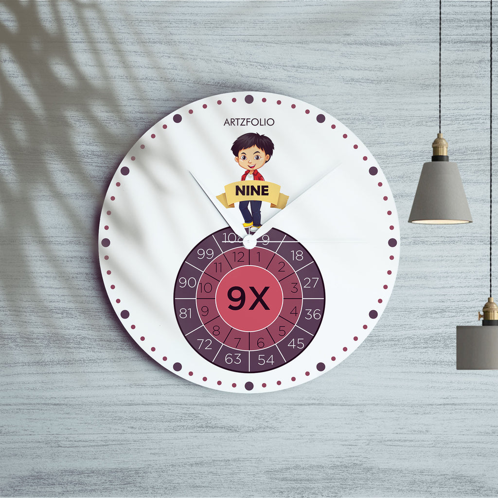 Multiplication Table of 9 Quartz Wall Clock | Non-Ticking Silent Movement-Wall Clocks Round-CLK_RD-IC 5017502 IC 5017502, Digital, Digital Art, Graphic, multiplication, table, of, 9, quartz, wall, clock, non-ticking, silent, movement, analog, analogue, bedroom, birthday, couple, customised, decoration, gift, home, kids, kitchen, living, number, photo, picture, print, room, size, square, watch, wedding, analog, analogue, bedroom, birthday, clock, couple, customised, decoration, digital, gift, home, kids, kit