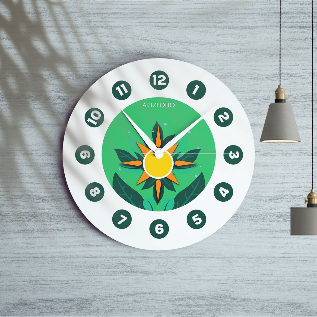 Floral Leaves D1 Quartz Wall Clock | Non-Ticking Silent Movement-Wall Clocks Round-CLK_RD-IC 5017540 IC 5017540, Botanical, Digital, Digital Art, Floral, Flowers, Graphic, Nature, leaves, d1, quartz, wall, clock, non-ticking, silent, movement, analog, analogue, bedroom, birthday, couple, customised, decoration, gift, home, kids, kitchen, living, number, photo, picture, print, room, size, square, watch, wedding, analog, analogue, bedroom, birthday, clock, couple, customised, decoration, digital, gift, home, 