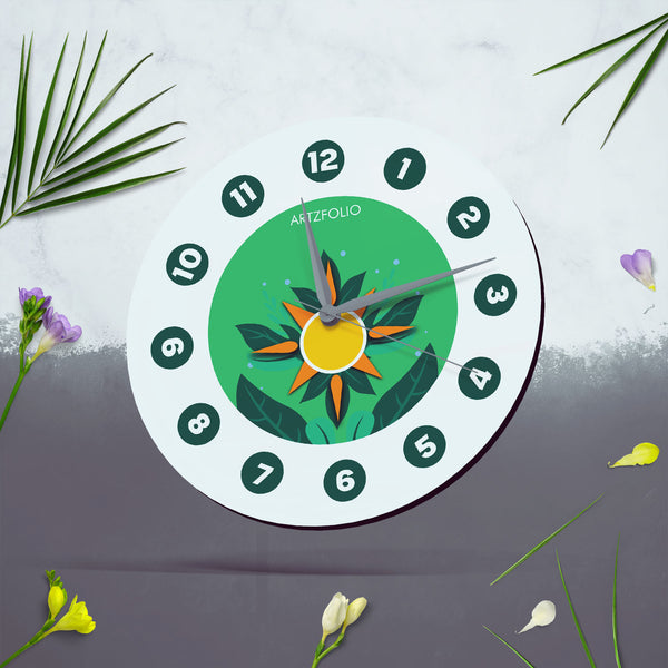 Floral Leaves D1 Quartz Wall Clock | Non-Ticking Silent Movement-Wall Clocks Round-CLK_RD-IC 5017540 IC 5017540, Botanical, Digital, Digital Art, Floral, Flowers, Graphic, Nature, leaves, d1, quartz, round, wall, clock, non-ticking, silent, movement, engineered, wood, for, home, office, bedroom, analog, analogue, birthday, couple, customised, decoration, gift, kids, kitchen, living, number, photo, picture, print, room, size, square, watch, wedding, analog, analogue, bedroom, birthday, clock, couple, customi