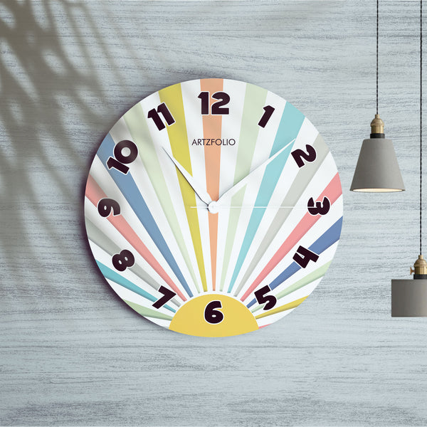 Sunrise Rays Quartz Wall Clock | Non-Ticking Silent Movement-Wall Clocks Round-CLK_RD-IC 5017592 IC 5017592, Digital, Digital Art, Graphic, Sunrises, sunrise, rays, quartz, round, wall, clock, non-ticking, silent, movement, engineered, wood, for, home, office, bedroom, analog, analogue, birthday, couple, customised, decoration, gift, kids, kitchen, living, number, photo, picture, print, room, size, square, watch, wedding, analog, analogue, bedroom, birthday, clock, couple, customised, decoration, digital, g