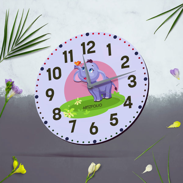 Baby Elephant D10 Quartz Wall Clock | Non-Ticking Silent Movement-Wall Clocks Round-CLK_RD-IC 5017603 IC 5017603, Baby, Children, Digital, Digital Art, Graphic, Kids, elephant, d10, quartz, round, wall, clock, non-ticking, silent, movement, engineered, wood, for, home, office, bedroom, analog, analogue, birthday, couple, customised, decoration, gift, kitchen, living, number, photo, picture, print, room, size, square, watch, wedding, analog, analogue, bedroom, birthday, clock, couple, customised, decoration,