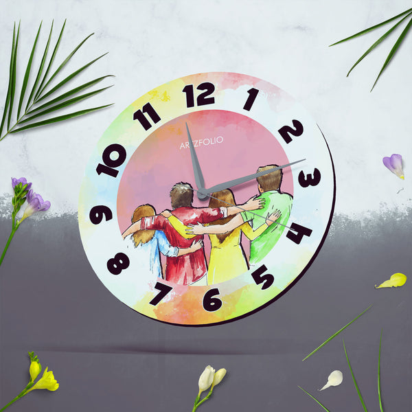 Friends Forever D4 Quartz Wall Clock | Non-Ticking Silent Movement-Wall Clocks Round-CLK_RD-IC 5017625 IC 5017625, Digital, Digital Art, Friends, Graphic, forever, d4, quartz, round, wall, clock, non-ticking, silent, movement, engineered, wood, for, home, office, bedroom, analog, analogue, birthday, couple, customised, decoration, gift, kids, kitchen, living, number, photo, picture, print, room, size, square, watch, wedding, analog, analogue, bedroom, birthday, clock, couple, customised, decoration, digital