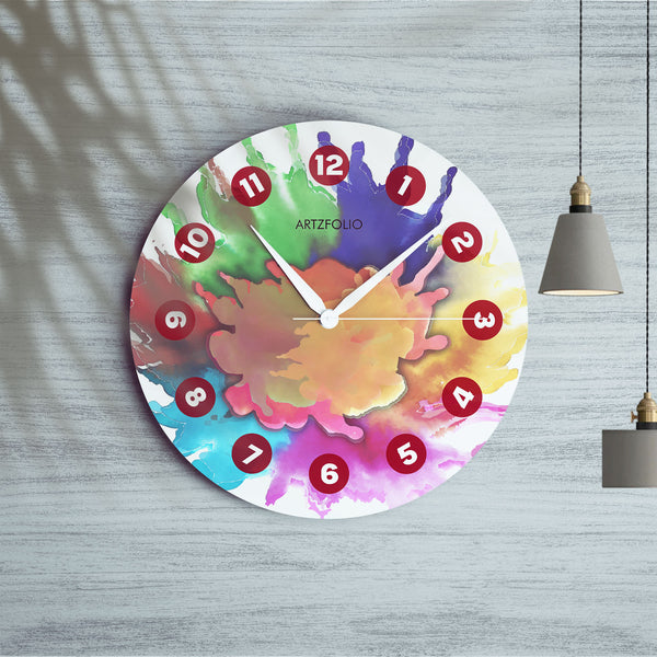 Colour Splash D4 Quartz Wall Clock | Non-Ticking Silent Movement-Wall Clocks Round-CLK_RD-IC 5017647 IC 5017647, Digital, Digital Art, Graphic, Splatter, colour, splash, d4, quartz, round, wall, clock, non-ticking, silent, movement, engineered, wood, for, home, office, bedroom, analog, analogue, birthday, couple, customised, decoration, gift, kids, kitchen, living, number, photo, picture, print, room, size, square, watch, wedding, analog, analogue, bedroom, birthday, clock, couple, customised, decoration, d