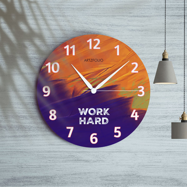 Work Hard Quote Quartz Wall Clock | Non-Ticking Silent Movement-Wall Clocks Round-CLK_RD-IC 5017648 IC 5017648, Digital, Digital Art, Graphic, Quotes, work, hard, quote, quartz, round, wall, clock, non-ticking, silent, movement, engineered, wood, for, home, office, bedroom, analog, analogue, birthday, couple, customised, decoration, gift, kids, kitchen, living, number, photo, picture, print, room, size, square, watch, wedding, analog, analogue, bedroom, birthday, clock, couple, customised, decoration, digit