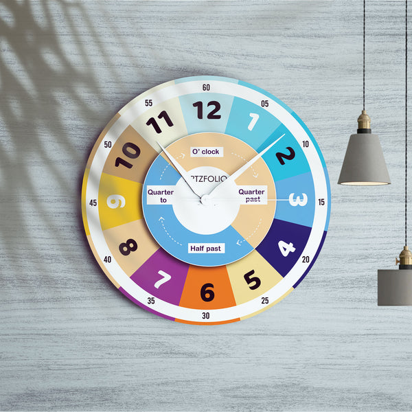 Kids Learning Time Teaching D12 Quartz Wall Clock | Non-Ticking Silent Movement-Wall Clocks Round-CLK_RD-IC 5017718 IC 5017718, Baby, Children, Digital, Digital Art, Graphic, Kids, learning, time, teaching, d12, quartz, round, wall, clock, non-ticking, silent, movement, engineered, wood, for, home, office, bedroom, analog, analogue, birthday, couple, customised, decoration, gift, kitchen, living, number, photo, picture, print, room, size, square, watch, wedding, analog, analogue, bedroom, birthday, clock, c