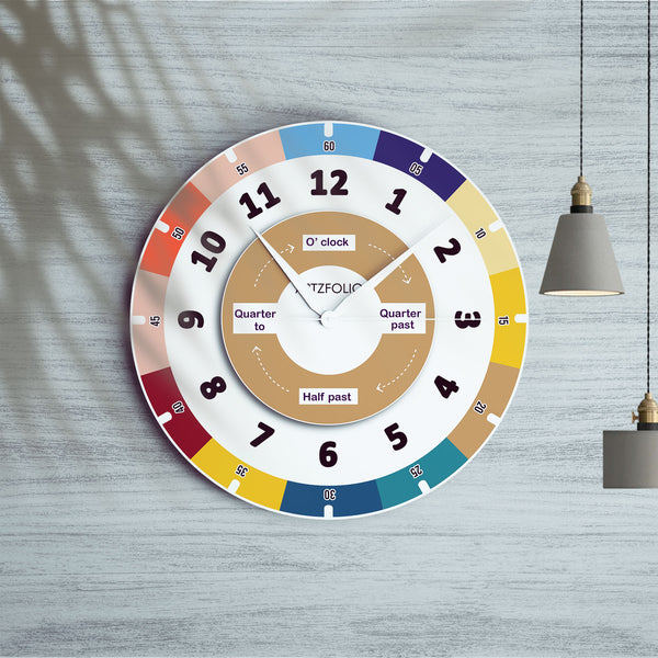 Kids Learning Time Teaching D14 Quartz Wall Clock | Non-Ticking Silent Movement-Wall Clocks Round-CLK_RD-IC 5017720 IC 5017720, Baby, Children, Digital, Digital Art, Graphic, Kids, learning, time, teaching, d14, quartz, round, wall, clock, non-ticking, silent, movement, engineered, wood, for, home, office, bedroom, analog, analogue, birthday, couple, customised, decoration, gift, kitchen, living, number, photo, picture, print, room, size, square, watch, wedding, analog, analogue, bedroom, birthday, clock, c