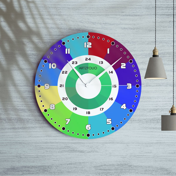 24 Hours Colour Wheel D1 Quartz Wall Clock | Non-Ticking Silent Movement-Wall Clocks Round-CLK_RD-IC 5017745 IC 5017745, Digital, Digital Art, Graphic, 24, hours, colour, wheel, d1, quartz, round, wall, clock, non-ticking, silent, movement, engineered, wood, for, home, office, bedroom, analog, analogue, birthday, couple, customised, decoration, gift, kids, kitchen, living, number, photo, picture, print, room, size, square, watch, wedding, analog, analogue, bedroom, birthday, clock, couple, customised, decor