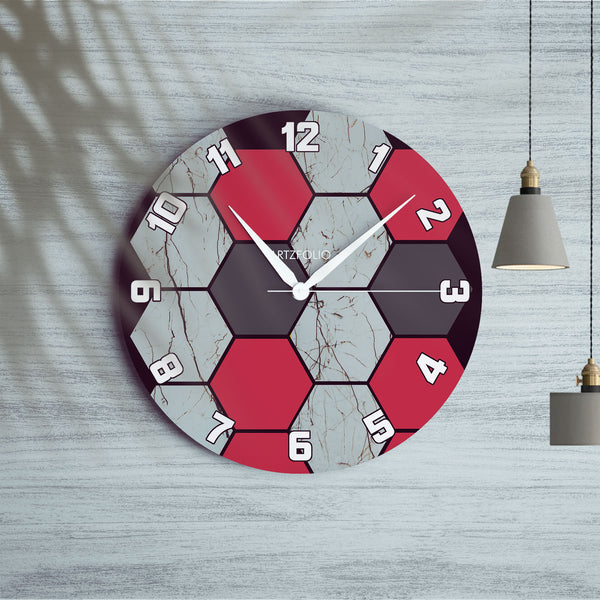 Hexagon Pattern Quartz Wall Clock | Non-Ticking Silent Movement-Wall Clocks Round-CLK_RD-IC 5017860 IC 5017860, Digital, Digital Art, Graphic, Hexagon, Patterns, pattern, quartz, round, wall, clock, non-ticking, silent, movement, engineered, wood, for, home, office, bedroom, analog, analogue, birthday, couple, customised, decoration, gift, kids, kitchen, living, number, photo, picture, print, room, size, square, watch, wedding, analog, analogue, bedroom, birthday, clock, couple, customised, decoration, digi