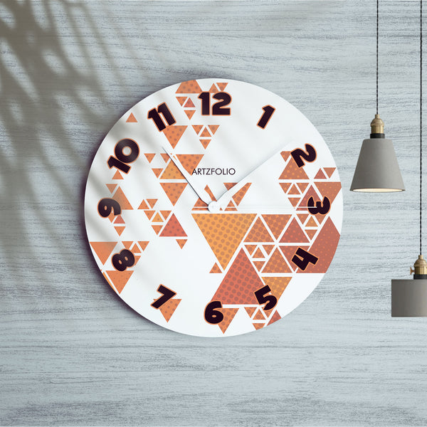 Geometric Triangles D5 Quartz Wall Clock | Non-Ticking Silent Movement-Wall Clocks Round-CLK_RD-IC 5017956 IC 5017956, Digital, Digital Art, Geometric, Geometric Abstraction, Graphic, Triangles, d5, quartz, round, wall, clock, non-ticking, silent, movement, engineered, wood, for, home, office, bedroom, analog, analogue, birthday, couple, customised, decoration, gift, kids, kitchen, living, number, photo, picture, print, room, size, square, watch, wedding, analog, analogue, bedroom, birthday, clock, couple, 