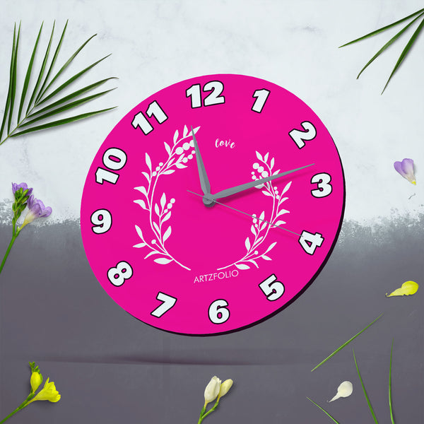 Pink Floral Quartz Wall Clock | Non-Ticking Silent Movement-Wall Clocks Round-CLK_RD-IC 5017967 IC 5017967, Botanical, Digital, Digital Art, Floral, Flowers, Graphic, Nature, pink, quartz, round, wall, clock, non-ticking, silent, movement, engineered, wood, for, home, office, bedroom, analog, analogue, birthday, couple, customised, decoration, gift, kids, kitchen, living, number, photo, picture, print, room, size, square, watch, wedding, analog, analogue, bedroom, birthday, clock, couple, customised, decora