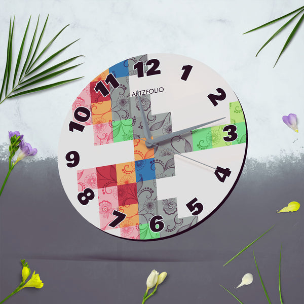 Floral Squares Quartz Wall Clock | Non-Ticking Silent Movement-Wall Clocks Round-CLK_RD-IC 5017993 IC 5017993, Botanical, Digital, Digital Art, Floral, Flowers, Graphic, Nature, squares, quartz, round, wall, clock, non-ticking, silent, movement, engineered, wood, for, home, office, bedroom, analog, analogue, birthday, couple, customised, decoration, gift, kids, kitchen, living, number, photo, picture, print, room, size, square, watch, wedding, analog, analogue, bedroom, birthday, clock, couple, customised, 