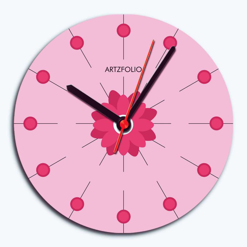 Pink Flower Quartz Wall Clock | Non-Ticking Silent Movement-Wall Clocks Round-CLK_RD-IC 5018091 IC 5018091, Botanical, Digital, Digital Art, Floral, Flowers, Graphic, Nature, pink, flower, quartz, wall, clock, non-ticking, silent, movement, analog, analogue, bedroom, birthday, couple, customised, decoration, gift, home, kids, kitchen, living, number, photo, picture, print, room, size, square, watch, wedding, analog, analogue, bedroom, birthday, clock, couple, customised, decoration, digital, gift, home, kid