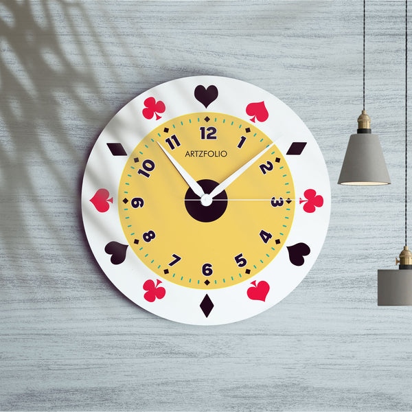 Poker Symbols D1 Quartz Wall Clock | Non-Ticking Silent Movement-Wall Clocks Round-CLK_RD-IC 5018130 IC 5018130, Digital, Digital Art, Graphic, Signs and Symbols, Symbols, poker, d1, quartz, round, wall, clock, non-ticking, silent, movement, engineered, wood, for, home, office, bedroom, analog, analogue, birthday, couple, customised, decoration, gift, kids, kitchen, living, number, photo, picture, print, room, size, square, watch, wedding, analog, analogue, bedroom, birthday, clock, couple, customised, deco