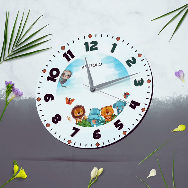 Kids Cartoon Animals D1 Quartz Wall Clock | Non-Ticking Silent Movement-Wall Clocks Round-CLK_RD-IC 5018132 IC 5018132, Animals, Animated Cartoons, Baby, Caricature, Cartoons, Children, Digital, Digital Art, Graphic, Kids, cartoon, d1, quartz, round, wall, clock, non-ticking, silent, movement, engineered, wood, for, home, office, bedroom, analog, analogue, birthday, couple, customised, decoration, gift, kitchen, living, number, photo, picture, print, room, size, square, watch, wedding, analog, analogue, bed