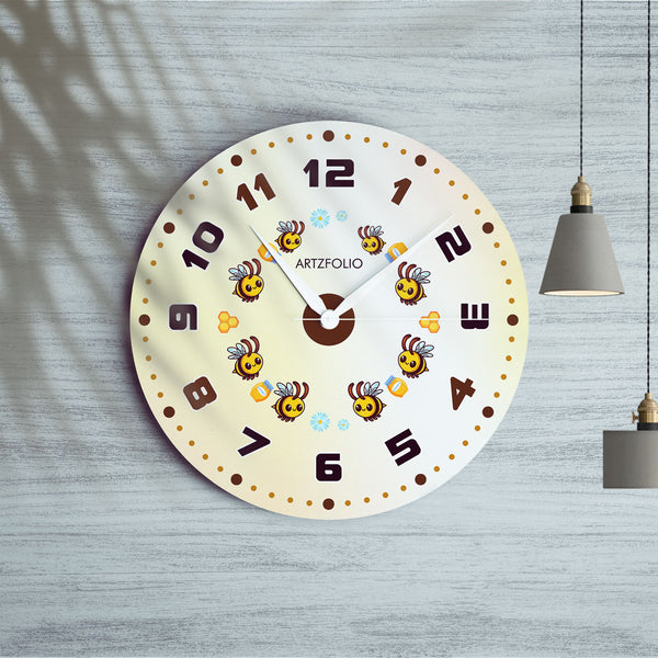 Kids Honey Bees D1 Quartz Wall Clock | Non-Ticking Silent Movement-Wall Clocks Round-CLK_RD-IC 5018134 IC 5018134, Baby, Children, Digital, Digital Art, Graphic, Kids, honey, bees, d1, quartz, round, wall, clock, non-ticking, silent, movement, engineered, wood, for, home, office, bedroom, analog, analogue, birthday, couple, customised, decoration, gift, kitchen, living, number, photo, picture, print, room, size, square, watch, wedding, analog, analogue, bedroom, birthday, clock, couple, customised, decorati