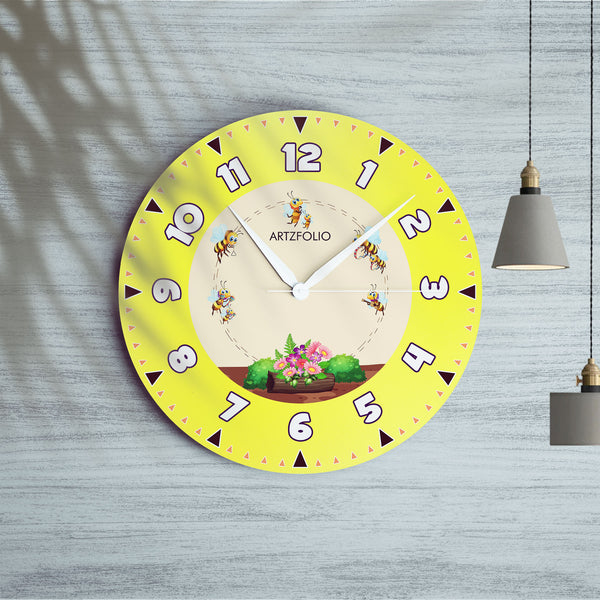 Kids Honey Bees D3 Quartz Wall Clock | Non-Ticking Silent Movement-Wall Clocks Round-CLK_RD-IC 5018136 IC 5018136, Baby, Children, Digital, Digital Art, Graphic, Kids, honey, bees, d3, quartz, round, wall, clock, non-ticking, silent, movement, engineered, wood, for, home, office, bedroom, analog, analogue, birthday, couple, customised, decoration, gift, kitchen, living, number, photo, picture, print, room, size, square, watch, wedding, analog, analogue, bedroom, birthday, clock, couple, customised, decorati