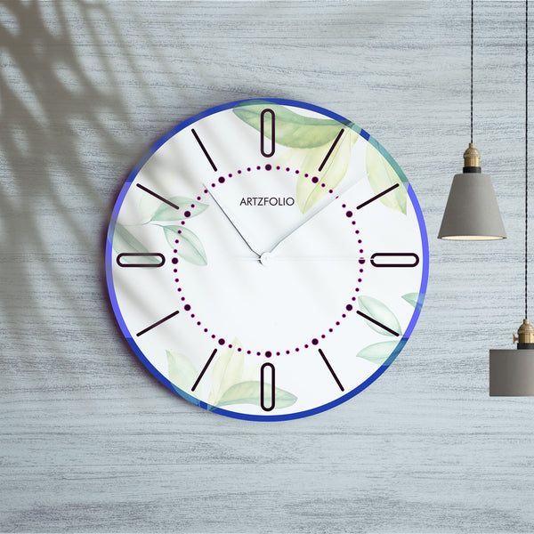 Watercolour Leaves Quartz Wall Clock | Non-Ticking Silent Movement-Wall Clocks Round-CLK_RD-IC 5018155 IC 5018155, Digital, Digital Art, Graphic, Watercolour, leaves, quartz, round, wall, clock, non-ticking, silent, movement, engineered, wood, for, home, office, bedroom, analog, analogue, birthday, couple, customised, decoration, gift, kids, kitchen, living, number, photo, picture, print, room, size, square, watch, wedding, analog, analogue, bedroom, birthday, clock, couple, customised, decoration, digital,