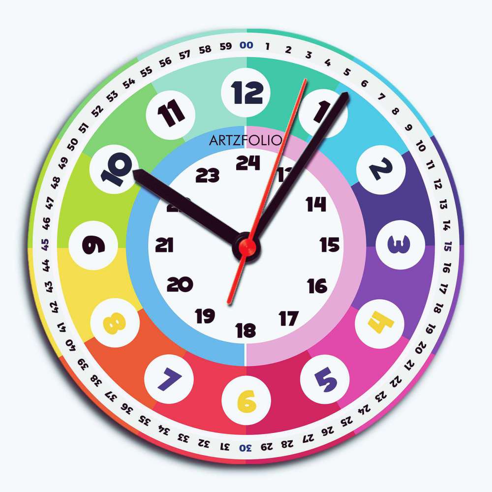 Kids 24 Hours Time Learning D1 Quartz Wall Clock | Non-Ticking Silent Movement-Wall Clocks Round-CLK_RD-IC 5018167 IC 5018167, Baby, Children, Digital, Digital Art, Graphic, Kids, 24, hours, time, learning, d1, quartz, wall, clock, non-ticking, silent, movement, analog, analogue, bedroom, birthday, couple, customised, decoration, gift, home, kitchen, living, number, photo, picture, print, room, size, square, watch, wedding, analog, analogue, bedroom, birthday, clock, couple, customised, decoration, digital,