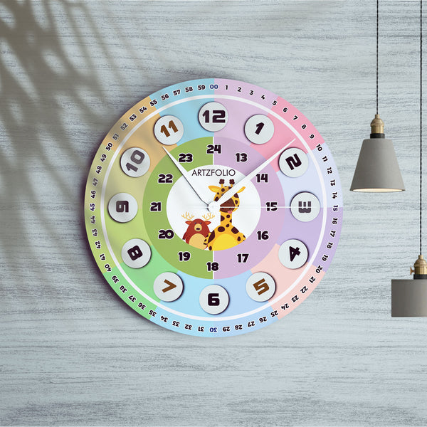 Kids 24 Hours Time Learning D3 Quartz Wall Clock | Non-Ticking Silent Movement-Wall Clocks Round-CLK_RD-IC 5018169 IC 5018169, Baby, Children, Digital, Digital Art, Graphic, Kids, 24, hours, time, learning, d3, quartz, round, wall, clock, non-ticking, silent, movement, engineered, wood, for, home, office, bedroom, analog, analogue, birthday, couple, customised, decoration, gift, kitchen, living, number, photo, picture, print, room, size, square, watch, wedding, analog, analogue, bedroom, birthday, clock, co