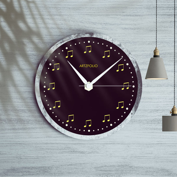 Musical Notes Quartz Wall Clock | Non-Ticking Silent Movement-Wall Clocks Round-CLK_RD-IC 5018195 IC 5018195, Digital, Digital Art, Graphic, Music, Music and Musical Instruments, Musical Instruments, musical, notes, quartz, round, wall, clock, non-ticking, silent, movement, engineered, wood, for, home, office, bedroom, analog, analogue, birthday, couple, customised, decoration, gift, kids, kitchen, living, number, photo, picture, print, room, size, square, watch, wedding, analog, analogue, bedroom, birthday