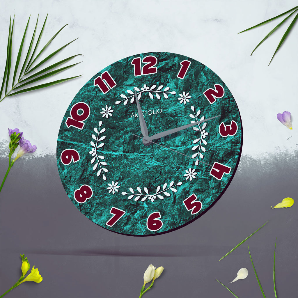 Stoned Floral Wreath Quartz Wall Clock | Non-Ticking Silent Movement-Wall Clocks Round-CLK_RD-IC 5018338 IC 5018338, Botanical, Digital, Digital Art, Floral, Flowers, Graphic, Nature, stoned, wreath, quartz, wall, clock, non-ticking, silent, movement, analog, analogue, bedroom, birthday, couple, customised, decoration, gift, home, kids, kitchen, living, number, photo, picture, print, room, size, square, watch, wedding, analog, analogue, bedroom, birthday, clock, couple, customised, decoration, digital, gift