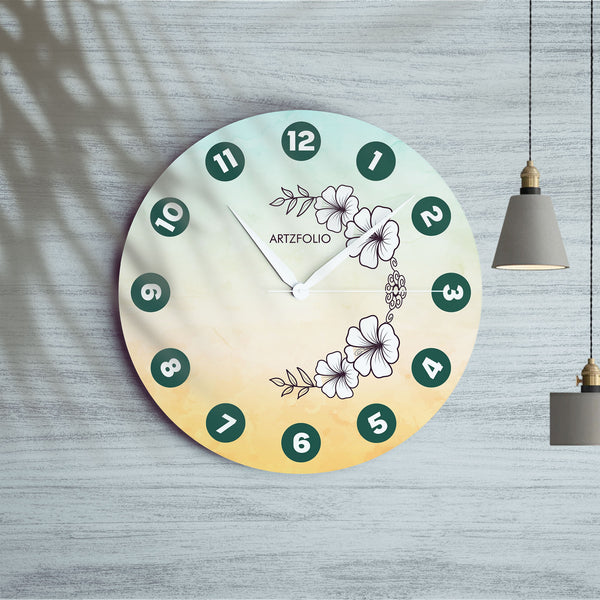 Floral Wreath D31 Quartz Wall Clock | Non-Ticking Silent Movement-Wall Clocks Round-CLK_RD-IC 5018357 IC 5018357, Botanical, Digital, Digital Art, Floral, Flowers, Graphic, Nature, wreath, d31, quartz, round, wall, clock, non-ticking, silent, movement, engineered, wood, for, home, office, bedroom, analog, analogue, birthday, couple, customised, decoration, gift, kids, kitchen, living, number, photo, picture, print, room, size, square, watch, wedding, analog, analogue, bedroom, birthday, clock, couple, custo