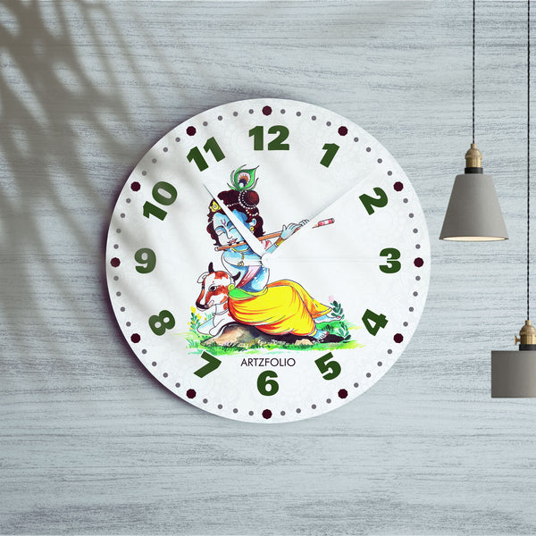 Hindu God Krishna D4 Quartz Wall Clock | Non-Ticking Silent Movement-Wall Clocks Round-CLK_RD-IC 5018392 IC 5018392, Digital, Digital Art, God Krishna, Graphic, Hinduism, Religion, Religious, hindu, god, krishna, d4, quartz, round, wall, clock, non-ticking, silent, movement, engineered, wood, for, home, office, bedroom, analog, analogue, birthday, couple, customised, decoration, gift, kids, kitchen, living, number, photo, picture, print, room, size, square, watch, wedding, analog, analogue, bedroom, birthda