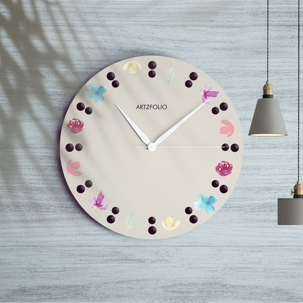 Watercolour Flowers Quartz Wall Clock | Non-Ticking Silent Movement-Wall Clocks Round-CLK_RD-IC 5018431 IC 5018431, Botanical, Digital, Digital Art, Floral, Flowers, Graphic, Nature, Watercolour, quartz, round, wall, clock, non-ticking, silent, movement, engineered, wood, for, home, office, bedroom, analog, analogue, birthday, couple, customised, decoration, gift, kids, kitchen, living, number, photo, picture, print, room, size, square, watch, wedding, analog, analogue, bedroom, birthday, clock, couple, cus