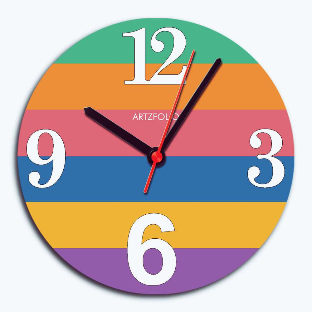 Colourful Stripes D12 Quartz Wall Clock | Non-Ticking Silent Movement-Wall Clocks Round-CLK_RD-IC 5018568 IC 5018568, Digital, Digital Art, Graphic, Stripes, colourful, d12, quartz, wall, clock, non-ticking, silent, movement, analog, analogue, bedroom, birthday, couple, customised, decoration, gift, home, kids, kitchen, living, number, photo, picture, print, room, size, square, watch, wedding, analog, analogue, bedroom, birthday, clock, couple, customised, decoration, digital, gift, home, kids, kitchen, liv