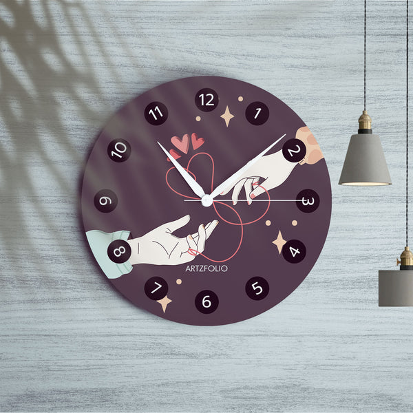 Hand in Hand D2 Quartz Wall Clock | Non-Ticking Silent Movement-Wall Clocks Round-CLK_RD-IC 5018574 IC 5018574, Digital, Digital Art, Graphic, hand, in, d2, quartz, round, wall, clock, non-ticking, silent, movement, engineered, wood, for, home, office, bedroom, analog, analogue, birthday, couple, customised, decoration, gift, kids, kitchen, living, number, photo, picture, print, room, size, square, watch, wedding, analog, analogue, bedroom, birthday, clock, couple, customised, decoration, digital, gift, hom