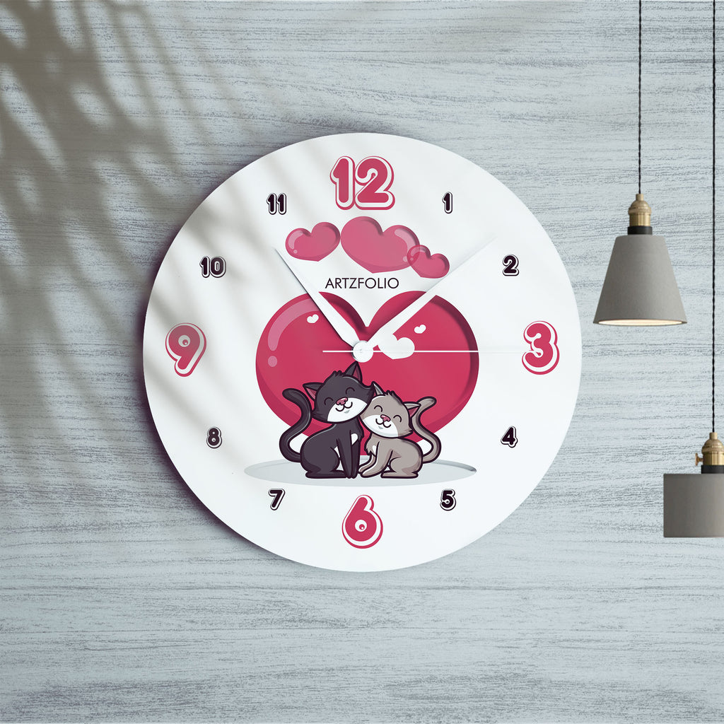 Loving Cats Quartz Wall Clock | Non-Ticking Silent Movement-Wall Clocks Round-CLK_RD-IC 5018575 IC 5018575, Digital, Digital Art, Graphic, loving, cats, quartz, wall, clock, non-ticking, silent, movement, analog, analogue, bedroom, birthday, couple, customised, decoration, gift, home, kids, kitchen, living, number, photo, picture, print, room, size, square, watch, wedding, analog, analogue, bedroom, birthday, clock, couple, customised, decoration, digital, gift, home, kids, kitchen, living, number, photo, p