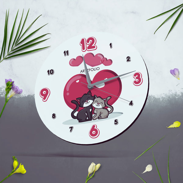 Loving Cats Quartz Wall Clock | Non-Ticking Silent Movement-Wall Clocks Round-CLK_RD-IC 5018575 IC 5018575, Digital, Digital Art, Graphic, loving, cats, quartz, round, wall, clock, non-ticking, silent, movement, engineered, wood, for, home, office, bedroom, analog, analogue, birthday, couple, customised, decoration, gift, kids, kitchen, living, number, photo, picture, print, room, size, square, watch, wedding, analog, analogue, bedroom, birthday, clock, couple, customised, decoration, digital, gift, home, k