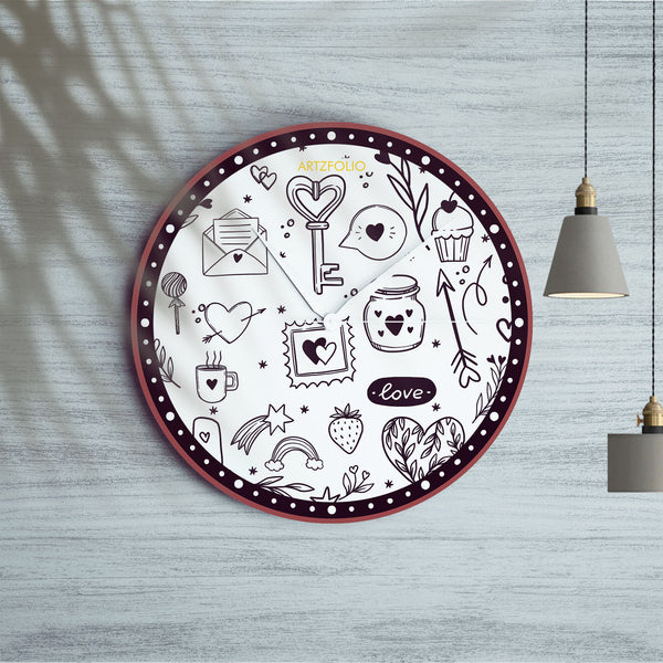 Love Doodle Quartz Wall Clock | Non-Ticking Silent Movement-Wall Clocks Round-CLK_RD-IC 5018577 IC 5018577, Digital, Digital Art, Graphic, Love, Romance, doodle, quartz, round, wall, clock, non-ticking, silent, movement, engineered, wood, for, home, office, bedroom, analog, analogue, birthday, couple, customised, decoration, gift, kids, kitchen, living, number, photo, picture, print, room, size, square, watch, wedding, analog, analogue, bedroom, birthday, clock, couple, customised, decoration, digital, gift