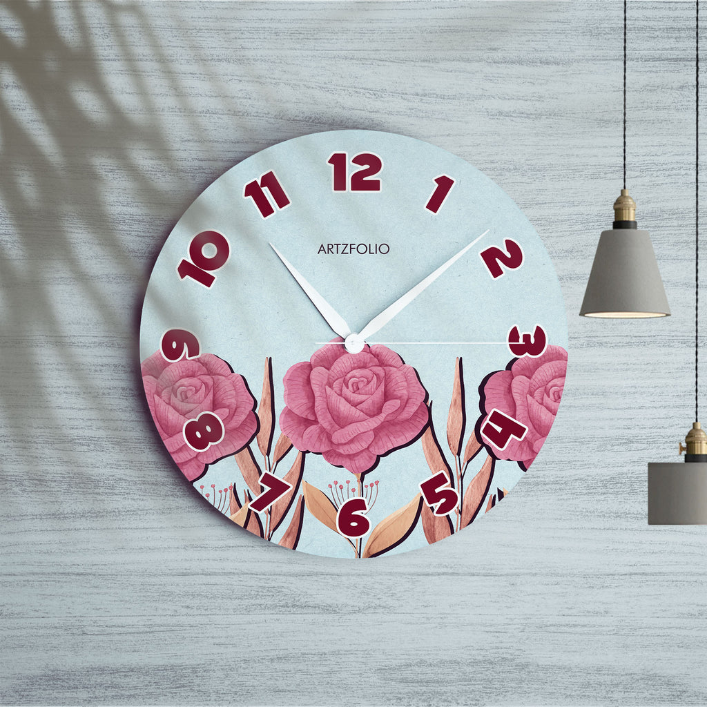 Floral Roses D3 Quartz Wall Clock | Non-Ticking Silent Movement-Wall Clocks Round-CLK_RD-IC 5018580 IC 5018580, Botanical, Digital, Digital Art, Floral, Flowers, Graphic, Nature, roses, d3, quartz, wall, clock, non-ticking, silent, movement, analog, analogue, bedroom, birthday, couple, customised, decoration, gift, home, kids, kitchen, living, number, photo, picture, print, room, size, square, watch, wedding, analog, analogue, bedroom, birthday, clock, couple, customised, decoration, digital, gift, home, ki