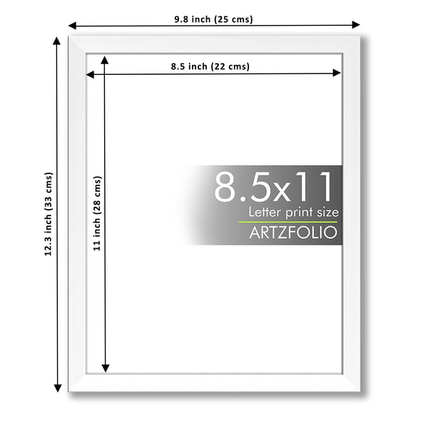 Wall & Table Photo Frame D561 Wall Photo Frame Collage for Living Room | Picture Frames Bedroom, Home & Office Decoration | White Letter Size | 8.5x11 inch (22x28 cms)-Photo Frames-FRA_NM-IC 200561 4x6, 5x7, 6×8, 6x10, 6x6, 8x10, a4, anniversary, bedroom, birthday, black, certificate, collage, décor, family, frame, gift, glass, inch, mat, mount, photo, picture, piece, set, table, wall, wood, Yes, , , 