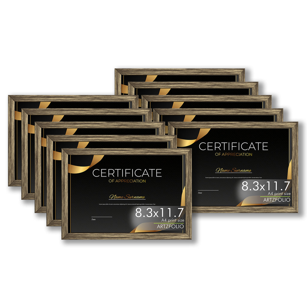 Frame for Certificates D609 Wall Photo Frame Collage for Living Room | Picture Frames Bedroom, Home & Office Decoration | Antique Golden Set of 10 | A4 Size | 8.3x11.7 inch (21x30 cms)-Photo Frames-FRA_NM-IC 200609 IC 200609, Baby, Birthday, Collages, Family, Friends, Individuals, Kids, Love, Memories, Parents, Portraits, Siblings, Timelines, Wedding, frame, for, certificates, d609, wall, photo, collage, living, room, picture, frames, bedroom, home, office, decoration, antique, golden, set, personalized, gi
