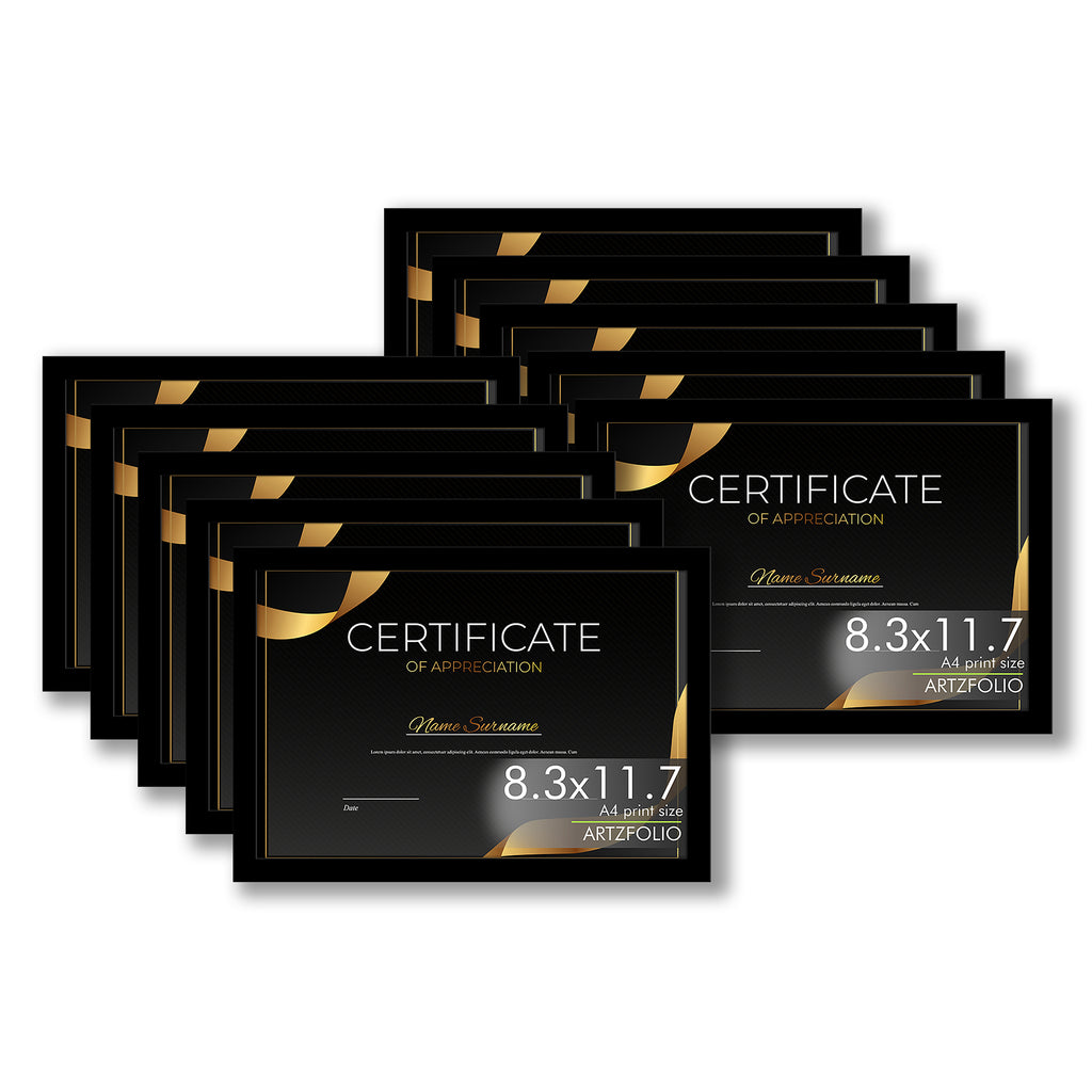 Frame for Certificates D609 Wall Photo Frame Collage for Living Room | Picture Frames Bedroom, Home & Office Decoration | Black Set of 10 | A4 Size | 8.3x11.7 inch (21x30 cms)-Photo Frames-FRA_NM-IC 200609 IC 200609, Baby, Birthday, Collages, Family, Friends, Individuals, Kids, Love, Memories, Parents, Portraits, Siblings, Timelines, Wedding, frame, for, certificates, d609, wall, photo, collage, living, room, picture, frames, bedroom, home, office, decoration, black, set, personalized, gifts, anniversary, g
