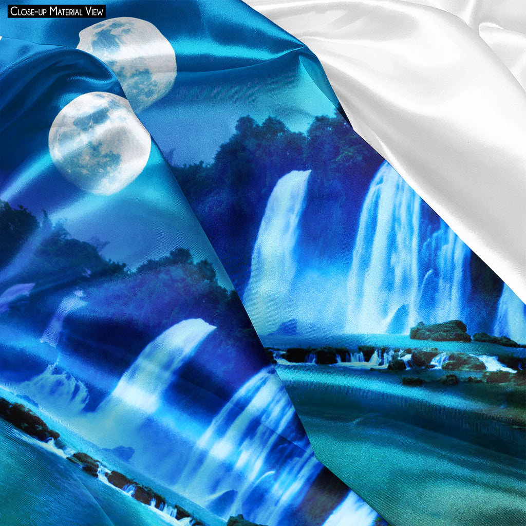 ArtzFolio Waterfall Under Moonlight Fabric Painting Tapestry Scroll Art Hanging-Scroll Art-AZART6918622TAP_L-Image Code 5000186 Vishnu Image Folio Pvt Ltd, IC 5000186, ArtzFolio, Scroll Art, Fantasy, Landscapes, Photography, waterfall, under, moonlight, fabric, painting, tapestry, scroll, art, hanging, beautiful, night, time, tapestries, room tapestry, hanging tapestry, huge tapestry, amazonbasics, tapestry cloth, fabric wall hanging, unique tapestries, wall tapestry, small tapestry, tapestry wall decor, ch