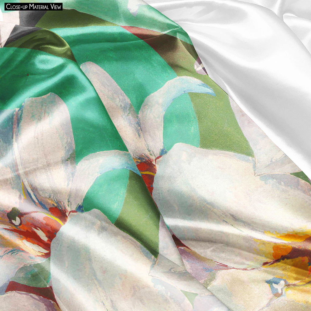 ArtzFolio Pretty White Lily Flower Fabric Painting Tapestry Scroll Art Hanging-Scroll Art-AZART41988848TAP_L-Image Code 5004904 Vishnu Image Folio Pvt Ltd, IC 5004904, ArtzFolio, Scroll Art, Floral, Fine Art Reprint, pretty, white, lily, flower, fabric, painting, tapestry, scroll, art, hanging, green, background, nature, blossom, beautiful, petal, design, leaf, bloom, plant, spring, wallpaper, summer, bouquet, drawing, natural, garden, color, decoration, decorative, hand, style, ornate, flora, blooming, bri