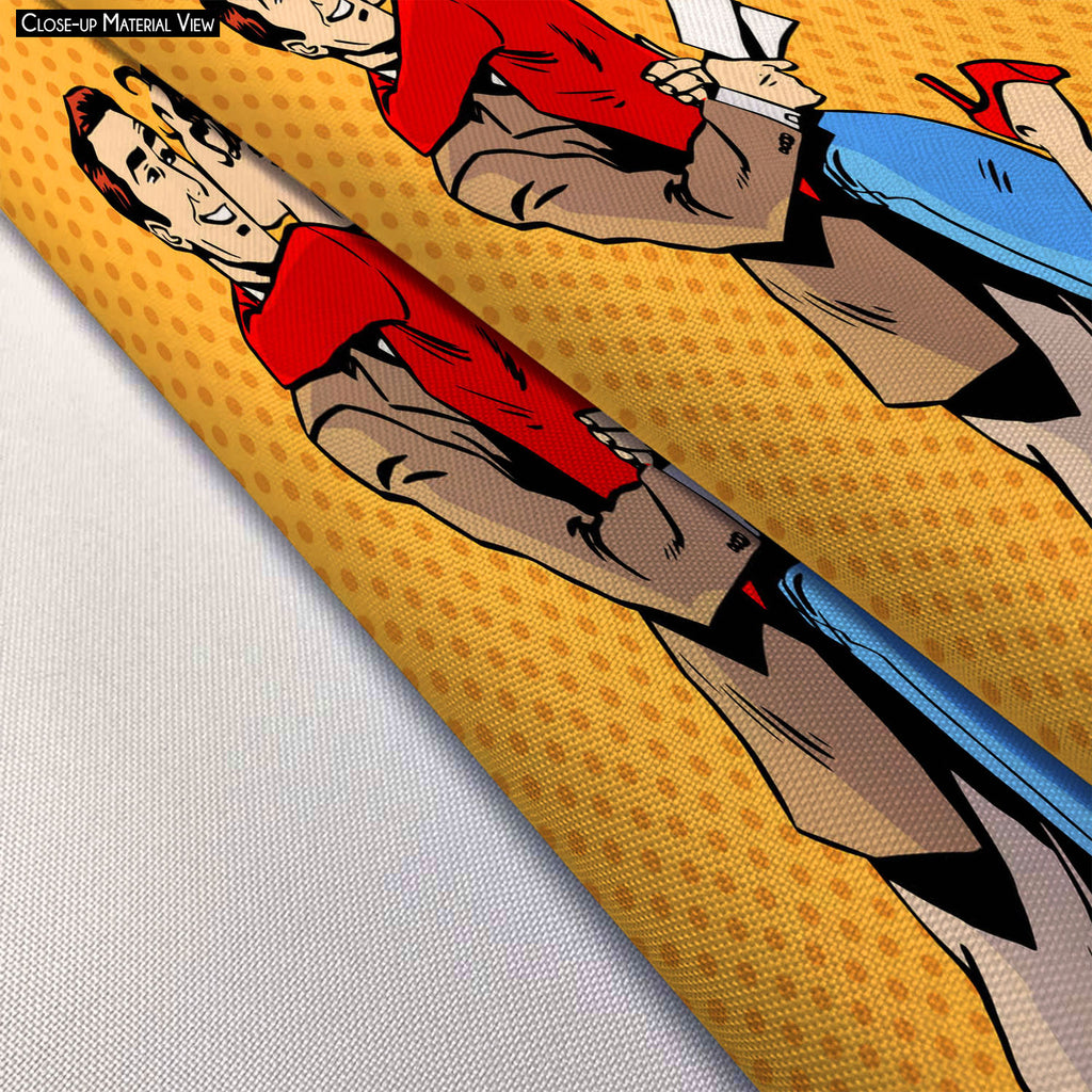 ArtzFolio Meeting A Couple Pop Art Fabric Painting Tapestry Scroll Art Hanging-Scroll Art-AZART43321058TAP_L-Image Code 5005087 Vishnu Image Folio Pvt Ltd, IC 5005087, ArtzFolio, Scroll Art, Pop Art, Digital Art, meeting, a, couple, pop, art, fabric, painting, tapestry, scroll, hanging, man, woman, love, daughter, father, adult, family, husband, wife, writing, happiness, joy, feelings, hug, jump, halftone, style, retro, vector, illustration, comic, cartoon, vintage, face, dot, frame, book, thought, hip, mod