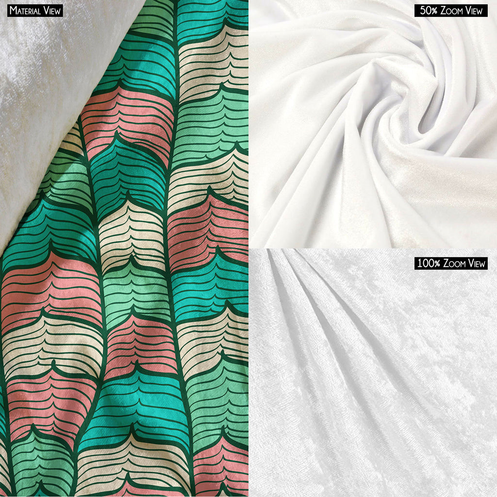 Abstract Waves D1 Pouch Wrist Potli Bag | Bag for Weddings & Casual Parties - Drawstring Pouches - ArtzFolio.com