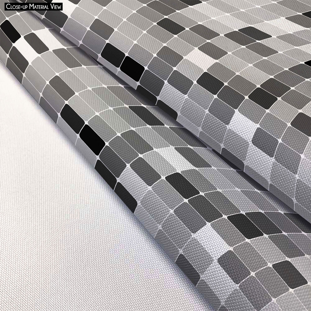 Black & White Square Footstool Footrest Puffy Pouffe Ottoman Bean Bag | Canvas Fabric-Footstools-FST_CB_BN-IC 5007380 IC 5007380, Abstract Expressionism, Abstracts, Art and Paintings, Black, Black and White, Books, Decorative, Digital, Digital Art, Fashion, Geometric, Geometric Abstraction, Graphic, Illustrations, Modern Art, Patterns, Retro, Semi Abstract, Signs, Signs and Symbols, White, square, footstool, footrest, puffy, pouffe, ottoman, bean, bag, canvas, fabric, abstract, album, art, artistic, backdro